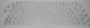ケルビムの栄光、1809（鉛筆と紙の上で洗う） 作： Philipp Otto Runge